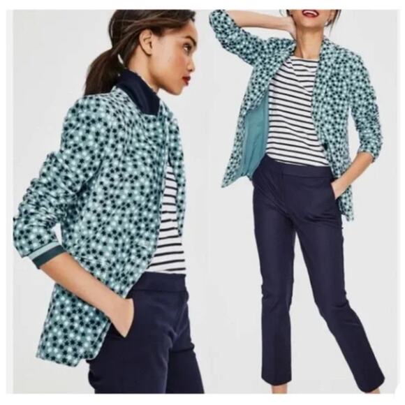 BODEN Oxshott Corduroy Blazer Heritage Blue White Stars Sz 12 {183} - Picture 4 of 9